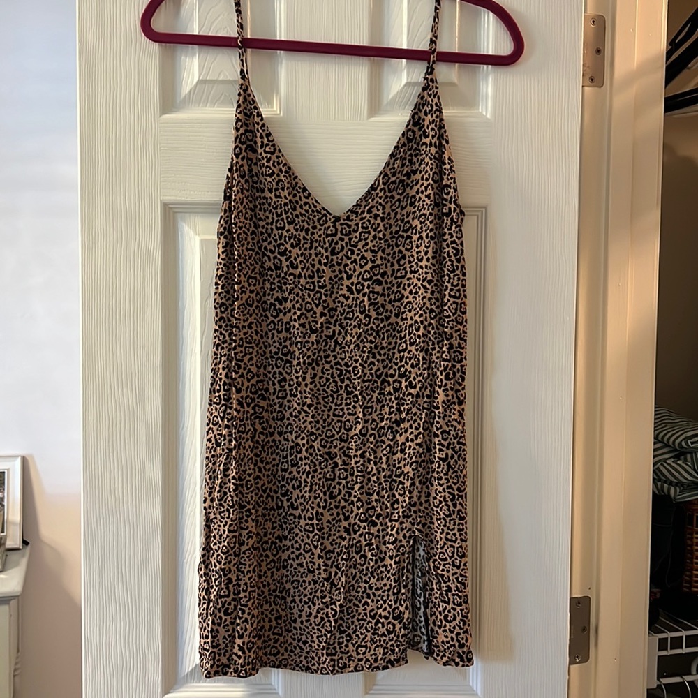 Reformation cheetah mini dress